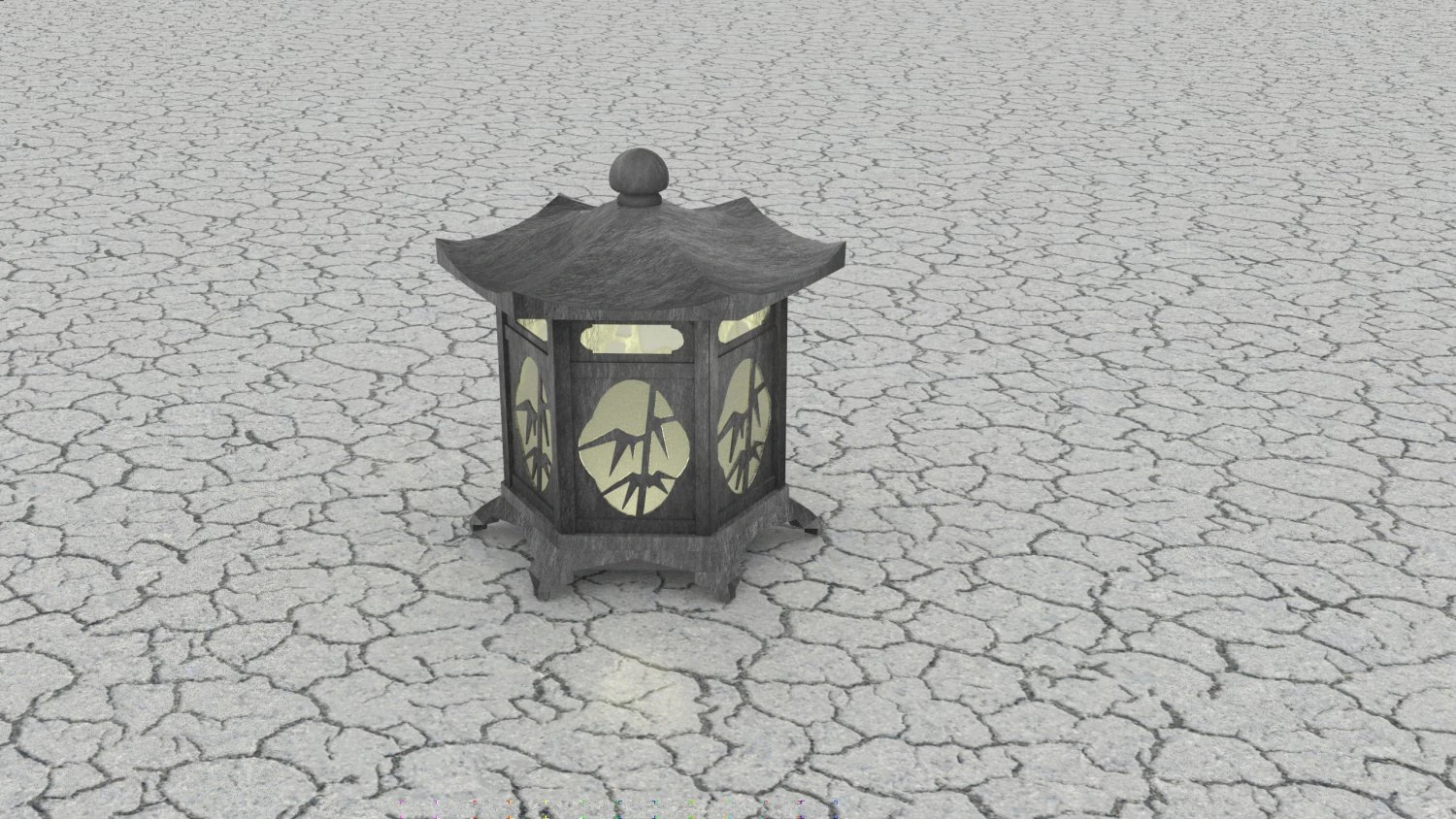 Japan Wall Lamp 3D Model .c4d .max .obj .3ds .fbx .stl .blend