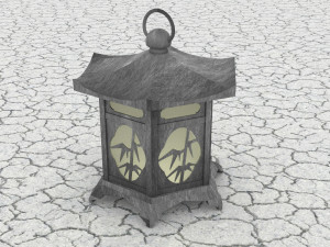 Japan Wall Lamp 3D Model