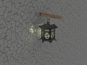 Japan Wall Lamp 3D Model