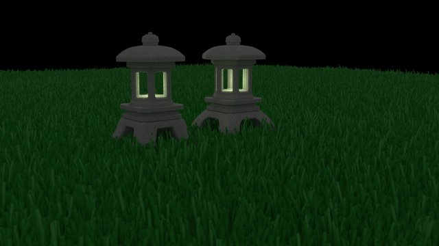 Japanese garden lantern 3Dモデル .c4d .max .obj .3ds .fbx .stl .blend 