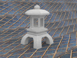 Japanese garden lantern 3Dモデル