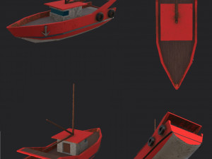 Fishing boat 3D Model