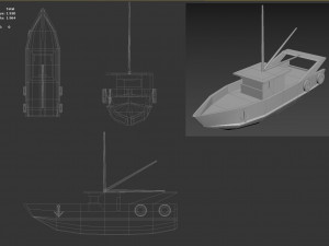 Fishing boat 3D Model