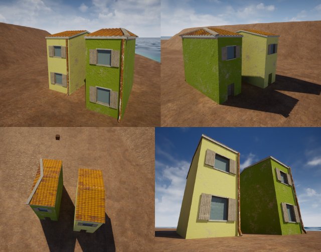 Italian hause 3 in 1 3D Модель .c4d .max .obj .3ds .fbx .stl .blend