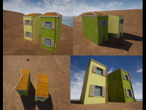 Casa italiana 3 en 1 Modelo 3D