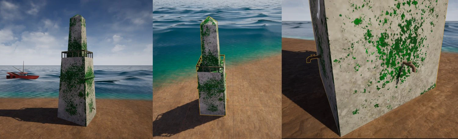Water obelisk 3D Model .c4d .max .obj .3ds .fbx .stl .blend 