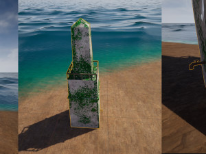 Water obelisk 3D 모델