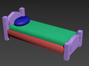 bed 3D Model