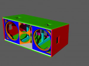 jbl vertec vt4889 cabinet 3D Model