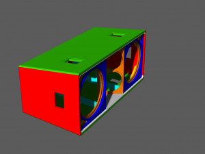 jbl vertec vt4889 cabinet Modèle 3D