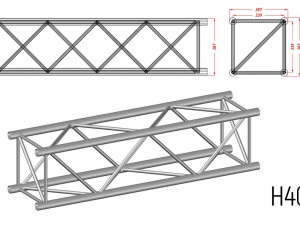 prolyte h40v square trusses Model 3D