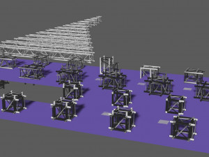 prolyte h40v square trusses Model 3D