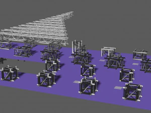 prolyte h40v square trusses 3D Model