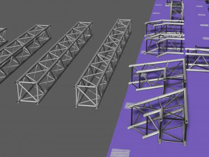 prolyte h40v square trusses 3D Model