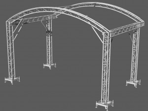 prolyte arc roof 6x4m Model 3D