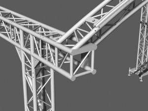 prolyte arc roof 6x4m Model 3D