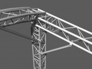 prolyte arc roof 6x4m Model 3D
