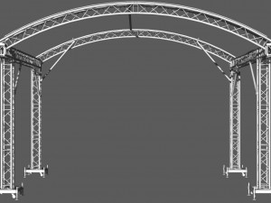 prolyte arc roof 6x4m Model 3D