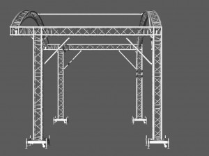 prolyte arc roof 6x4m Model 3D