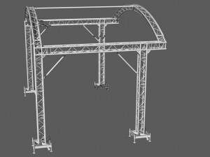 prolyte arc roof 6x4m Model 3D