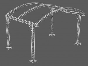 prolyte arc roof 8x6m 3D 모델