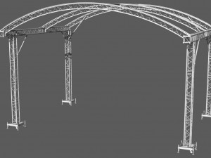 prolyte arc roof 8x6m Modelo 3D
