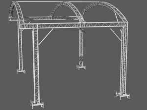 prolyte arc roof 8x6m Modelo 3D