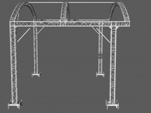 prolyte arc roof 8x6m Modelo 3D
