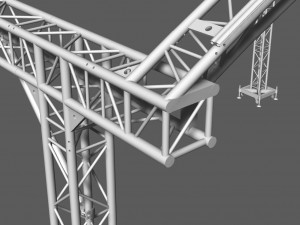 prolyte arc roof 8x6m Modelo 3D