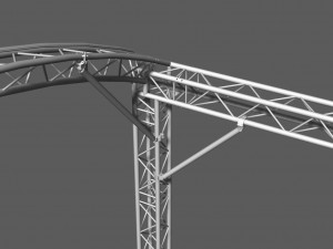 prolyte arc roof 8x6m Modelo 3D