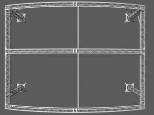 prolyte arc roof 8x6m Modelo 3D