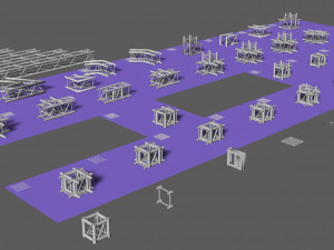 prolyte h30v square trusses 3D 模型