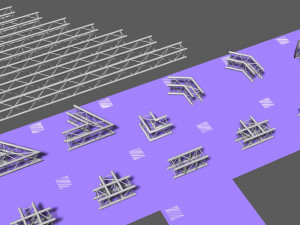 prolyte h30v square trusses 3D 模型