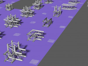 prolyte h30v square trusses 3D 模型