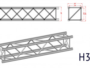 prolyte h30v square trusses 3D 模型