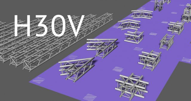 prolyte h30v square trusses 3D 模型 .c4d .max .obj .3ds .fbx .stl .blend