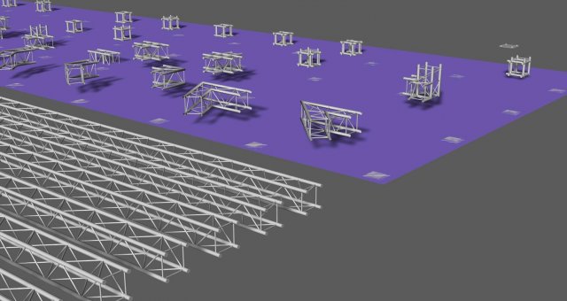prolyte e20v square trusses Model 3D .c4d .max .obj .3ds .fbx .stl .blend 