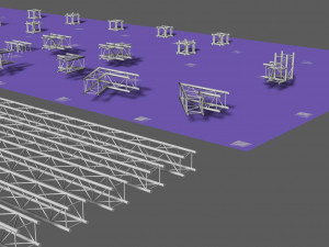 prolyte e20v square trusses 3D 모델