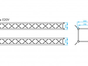 prolyte e20v square trusses Model 3D