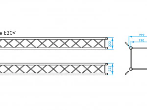 prolyte e20v square trusses 3D Model