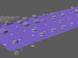 prolyte e20v square trusses 3D Model