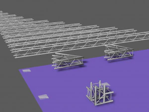 prolyte e20v square trusses 3D Model