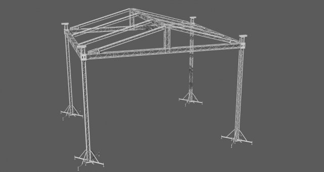 prolyte mpt 12x10 roof system Modelo 3D .c4d .max .obj .3ds .fbx .stl .blend 