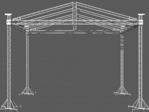prolyte mpt 12x10 roof system Modelo 3D
