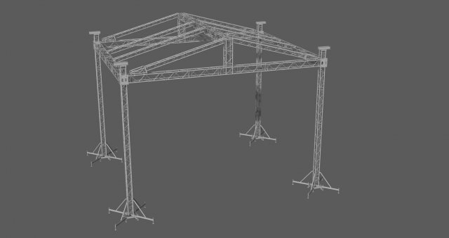 prolyte mpt 10x8 roof system Modelo 3D .c4d .max .obj .3ds .fbx .stl .blend 