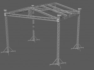 prolyte mpt 10x8 roof system Modelo 3D
