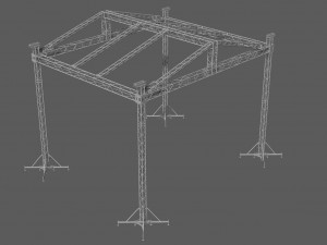 prolyte mpt 10x8 roof system Modelo 3D