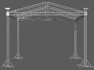 prolyte mpt 10x8 roof system Modelo 3D