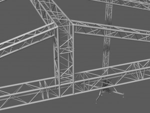 prolyte mpt 10x8 roof system Modelo 3D