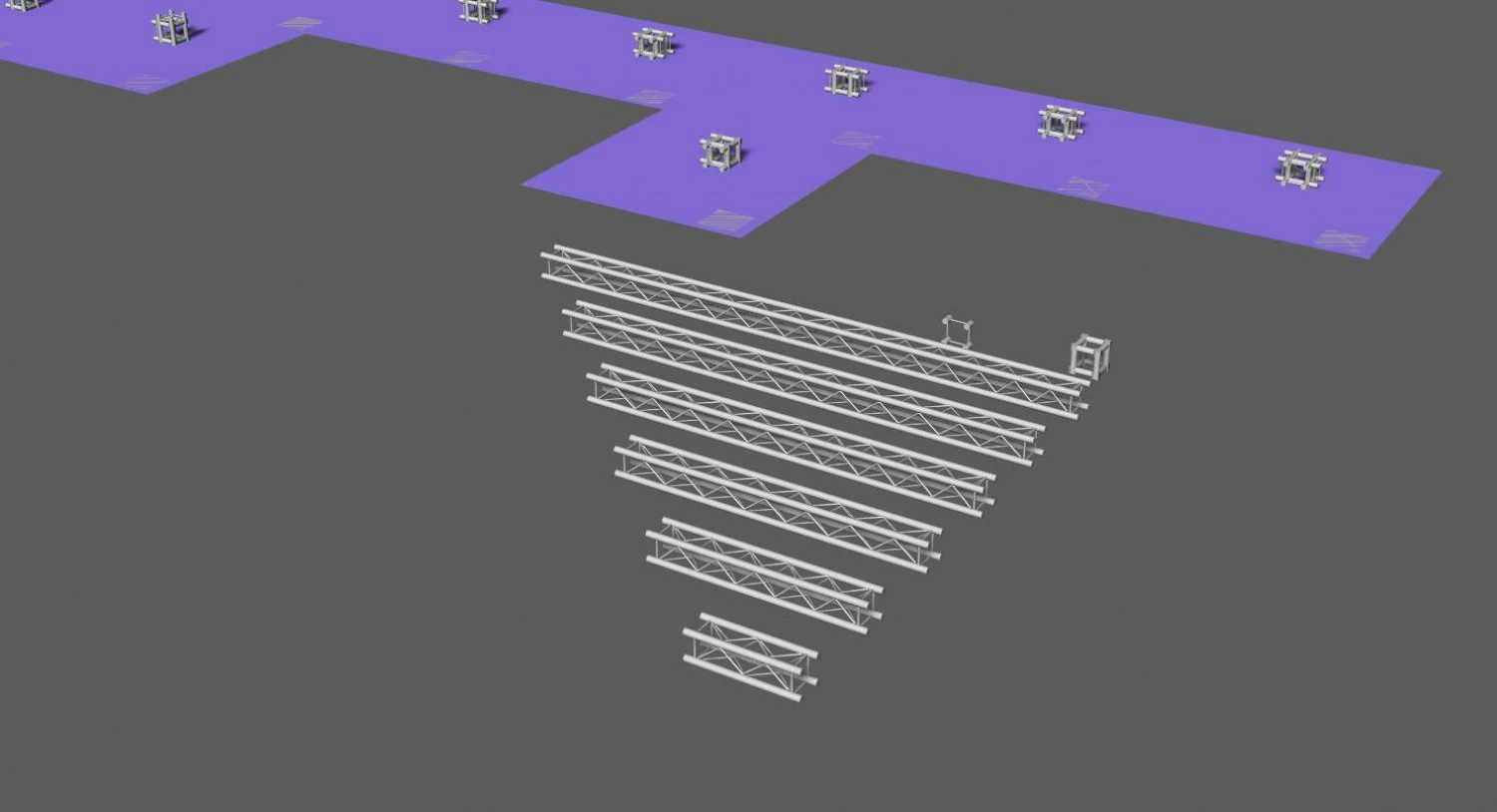 prolyte e15v light square trusses 3D Model .c4d .max .obj .3ds .fbx .stl .blend 